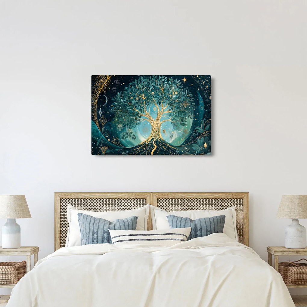 Obraz – Strom života vo vesmíre (90x60 cm)