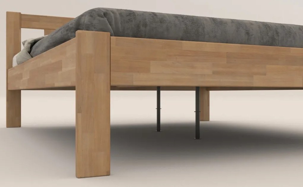 Manželská posteľ Tema 180x200 cm, prírodný buk
