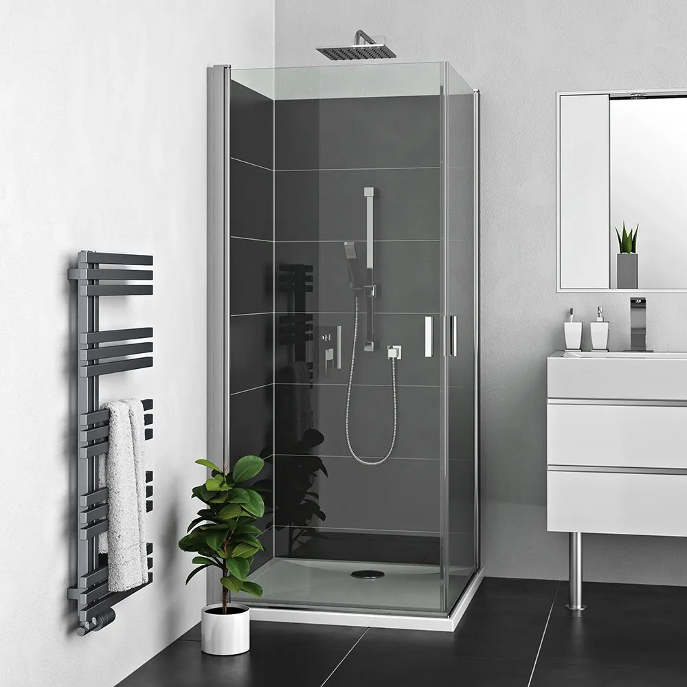 Roltechnik Outlet Štvorcový alebo obdĺžnikový sprchovací kút LZCO1+LZCO1 - bez vaničky ROTH-Variant: šírka prvých dverí: 100 cm, šírka druhých dverí:…