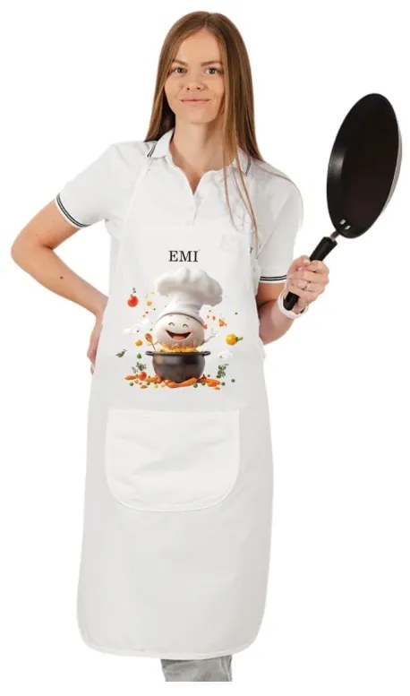 Kuchynská zástera Gusto EMI, sivá