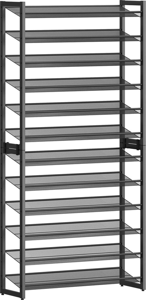 XXXLutz REGÁL NA TOPÁNKY, čierna, 92.5/223/30.7 cm Boxxx - Online Only drobný nábytok - 002543015901