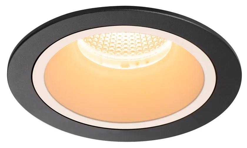 Stropné svietidlo SLV NUMINOS® DL L vnitřní LED zápustné stropné svietidlo čierna/biela 2700 K 55° 1003920