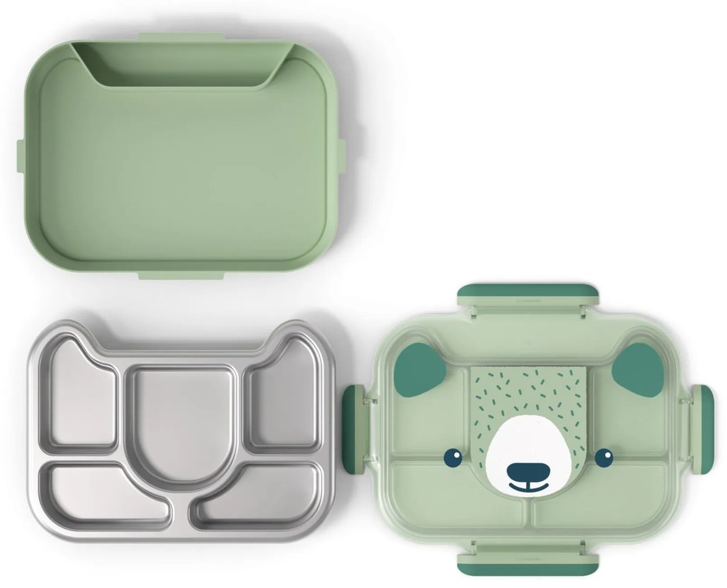 monbento Desiatový box Monbento Wonder Green Bear 950 ml