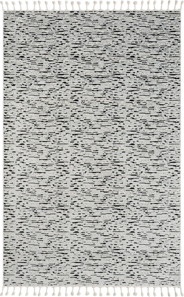 My Flair, Kusový koberec Moroccan Spirit schwarz, 200x290, čiernobiela, obývacia izba