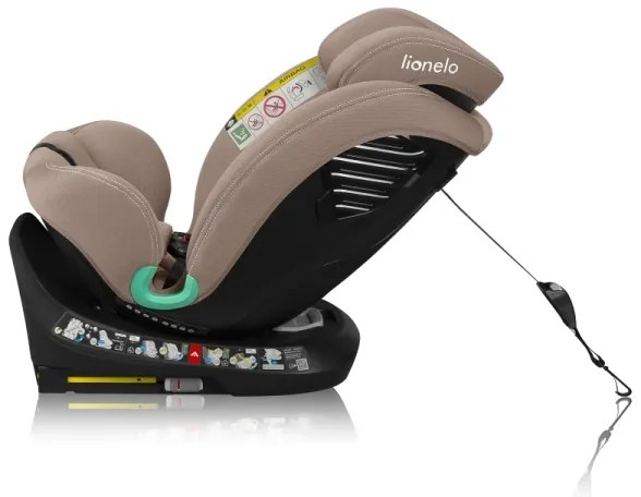 Lionelo - Otočná autosedačka s bázou BASTIAAN ONE i-Size 40-150 cm, piesková