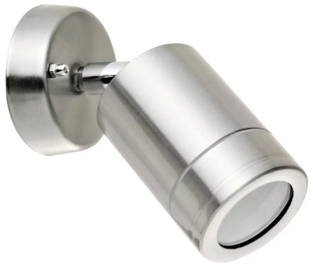 Vonkajšie nástenné svietidlo OLIMP 2 1xGU10/8W/230V IP44 nerez