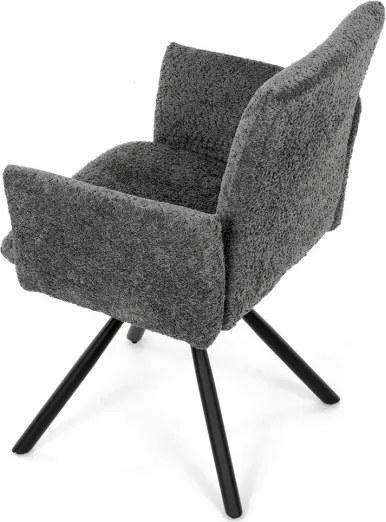 Jedálenská stolička sivá DCH-W1117 GREY2