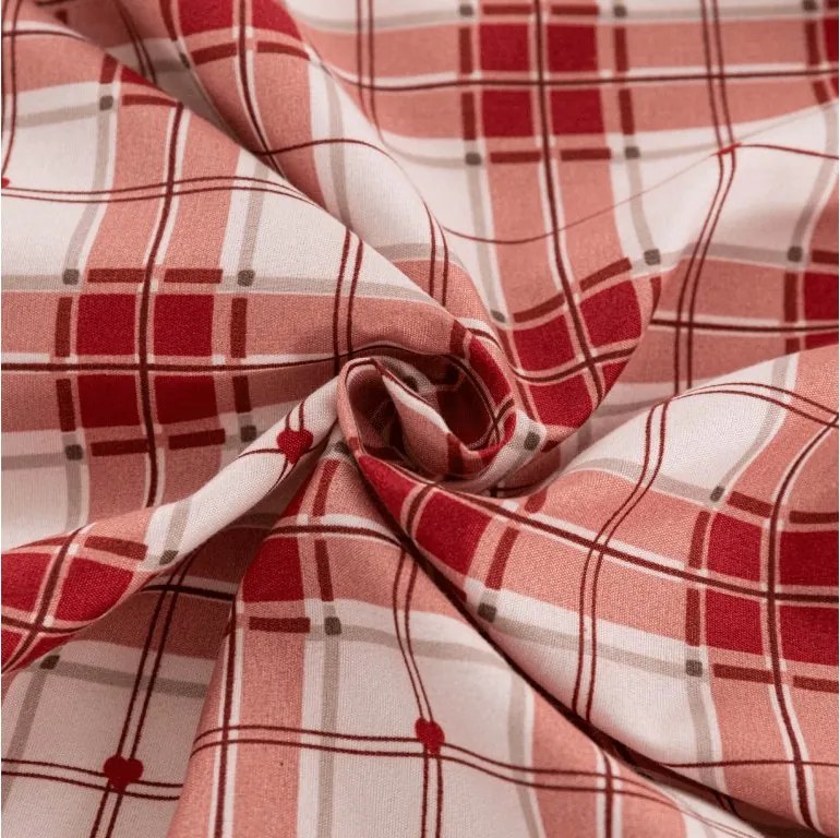 Plachta z mikrovlákna TARTAN HEART farebné 90x200 cm