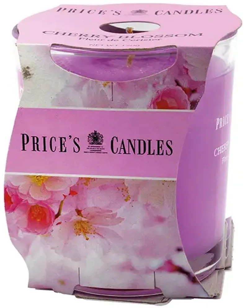 Price´s FRAGRANCE vonná sviečka v skle Čerešňový kvet - horenie 45h