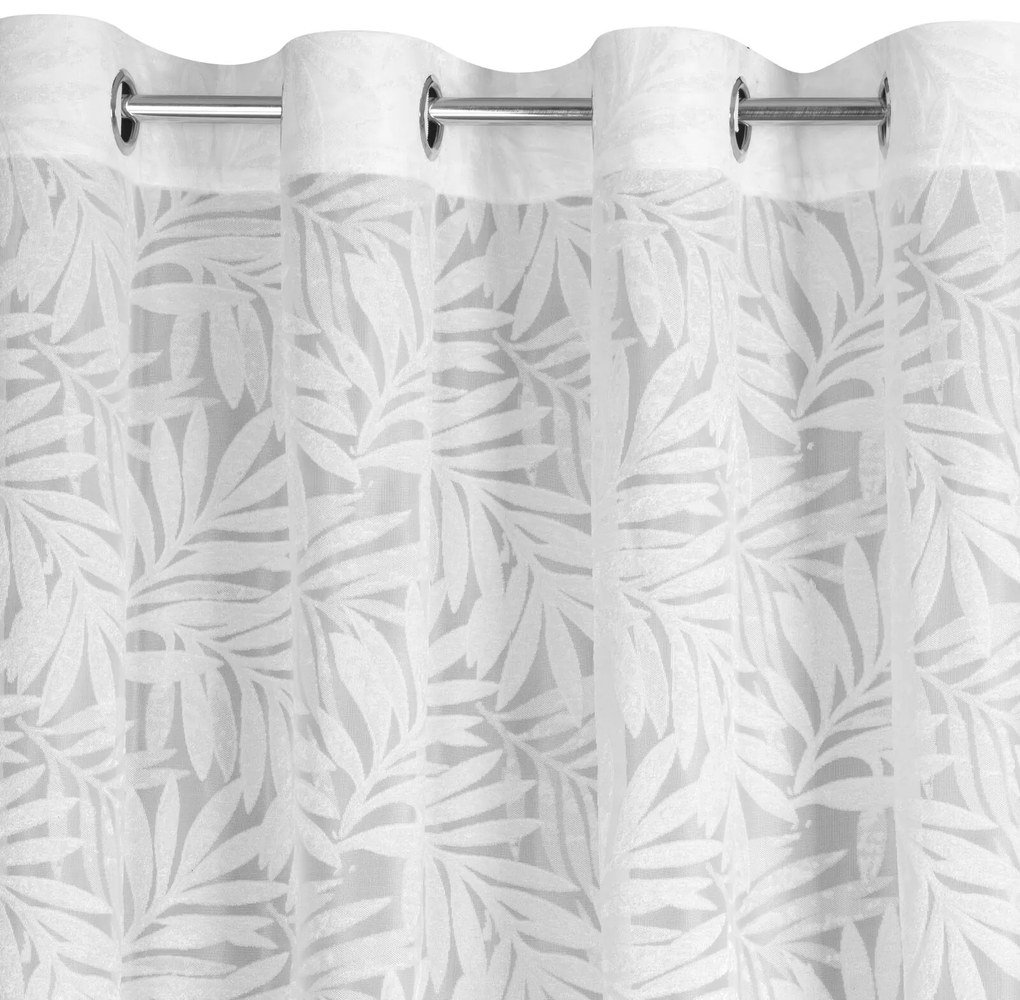 ZÁVES NA KRÚŽKOCH NATALY 140X250 CM VZOROVANÁ