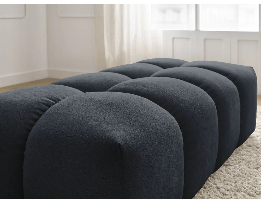 Tmavomodrá ženilková podnožka Everest – Bobochic Paris