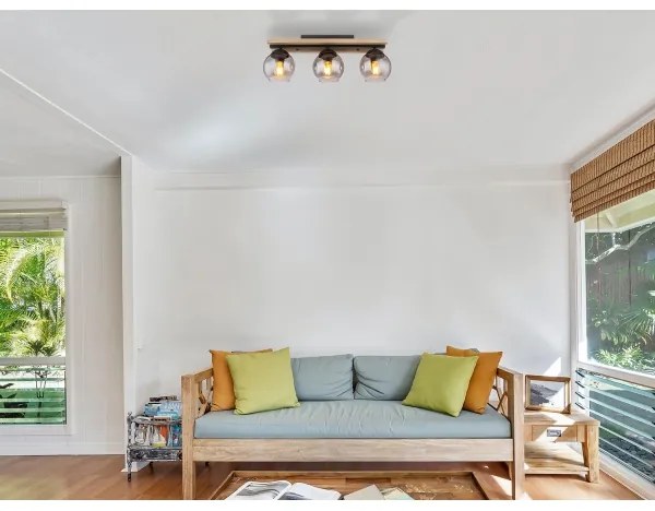 Globo 15569-3DW - Prisadený luster CONNI 3xE27/25W/230V