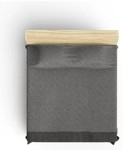 Čierny/béžový pléd 170x210 cm Etnik – Mijolnir