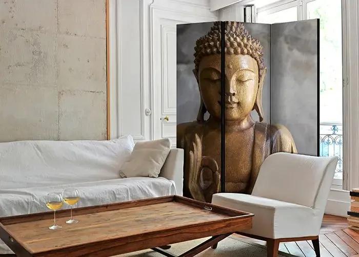 Paraván - Buddha [Room Dividers] Veľkosť: 135x172, Verzia: Jednostranný
