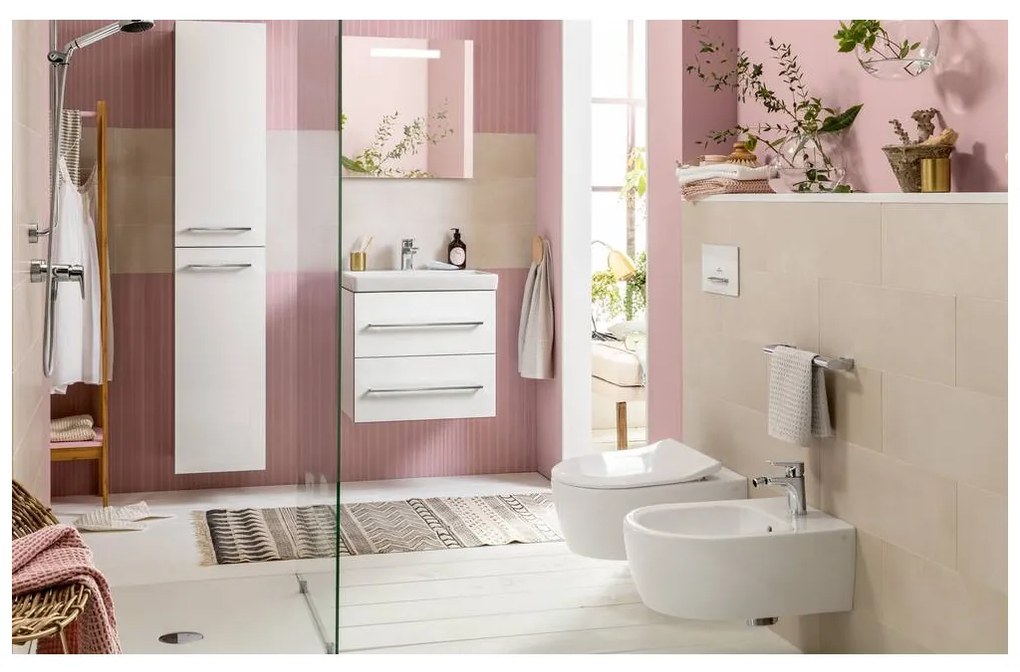 Villeroy & Boch AVENTO - Umývadlo, 600x470x180 mm, s prepadom, biela Alpin CeramicPlus 415860R1