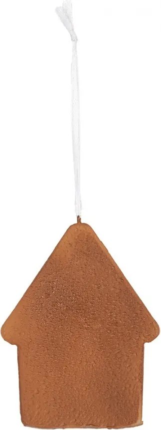 Závesná dekorácia zelená perníková chalúpka Frosted Ginger - 8*1*10 cm