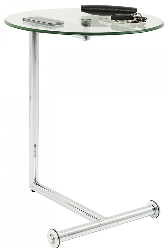 Odkladací stolík Easy Living Clear Ø46 cm 62 × 51 × 46 cm KARE DESIGN