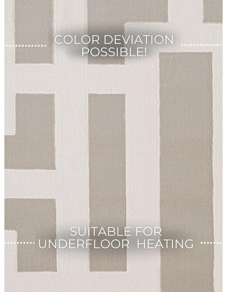 Sivo-krémový koberec 200x280 cm Perles Onyx – Elle Decoration