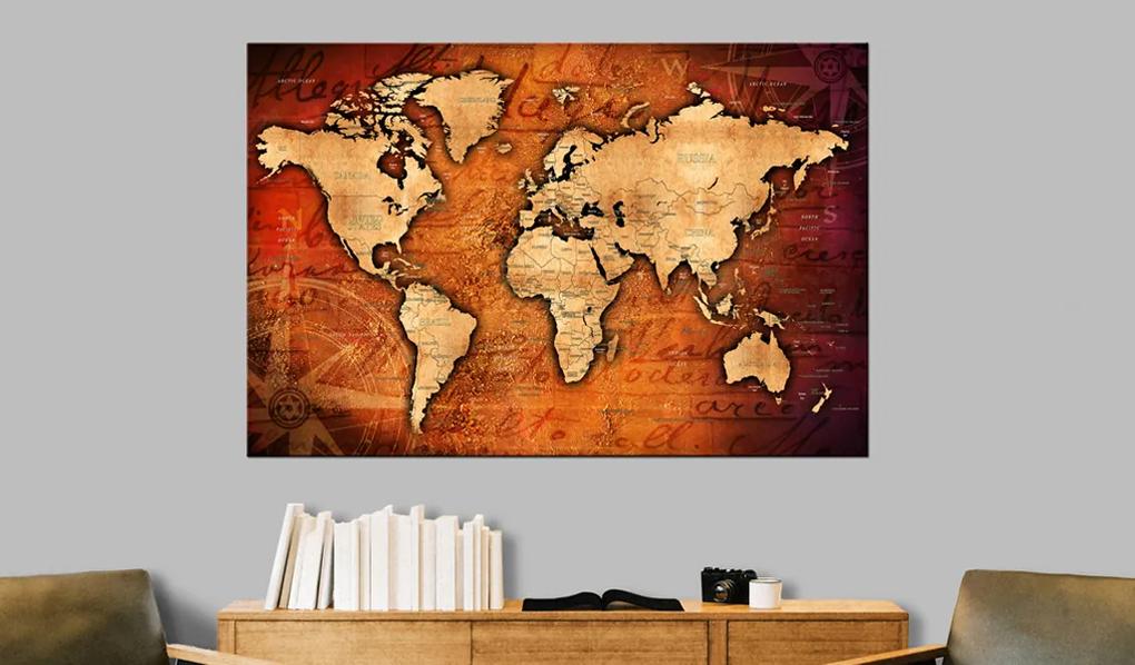 Artgeist Obraz na korku - Amber World [Cork Map] Veľkosť: 90x60