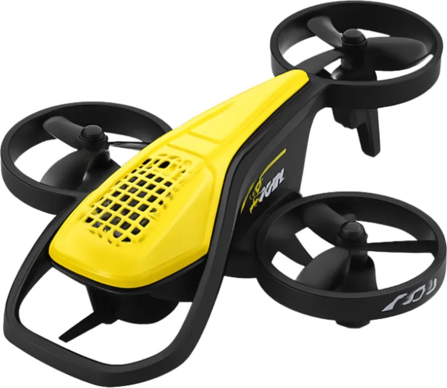 LEAN Toys Mini diaľkové ovládanie RC dron Syma X36 štvorosá akrobacia žltá