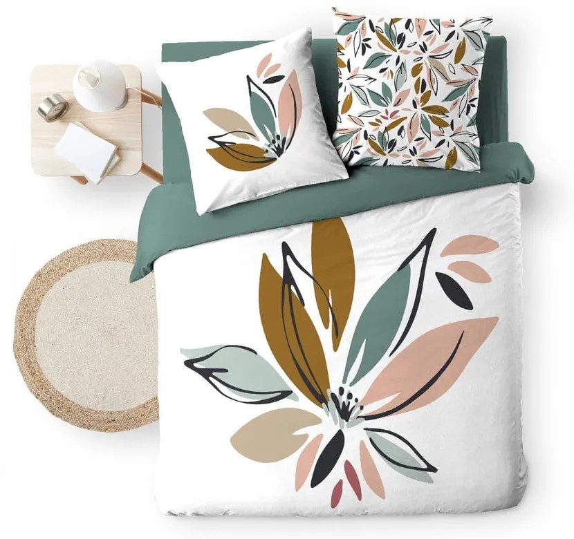 Biele bavlnené obliečky na dvojlôžko/predĺžené 240x220 cm Octavia – douceur d'intérieur