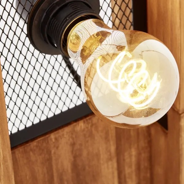 Brilliant - Stojacia lampa CALANDRA 4xE27/42W/230V borovica