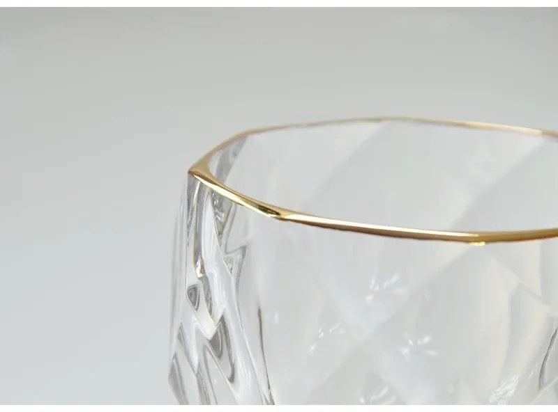 BOHEMIA JIHLAVA HAVANA GOLD POHÁR NA WHISKY 300ML SADA 6 KS