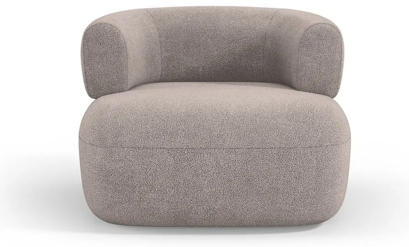 Béžové kreslo z textílie buklé Jenny – Micadoni Home