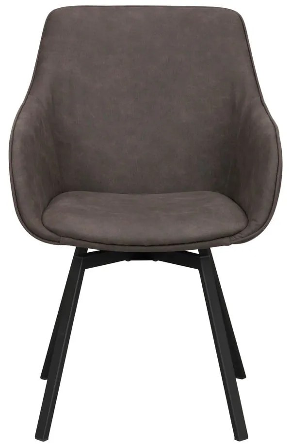 Sivé čalúnené jedálenské kreslá v súprave 2 ks Alison – Rowico