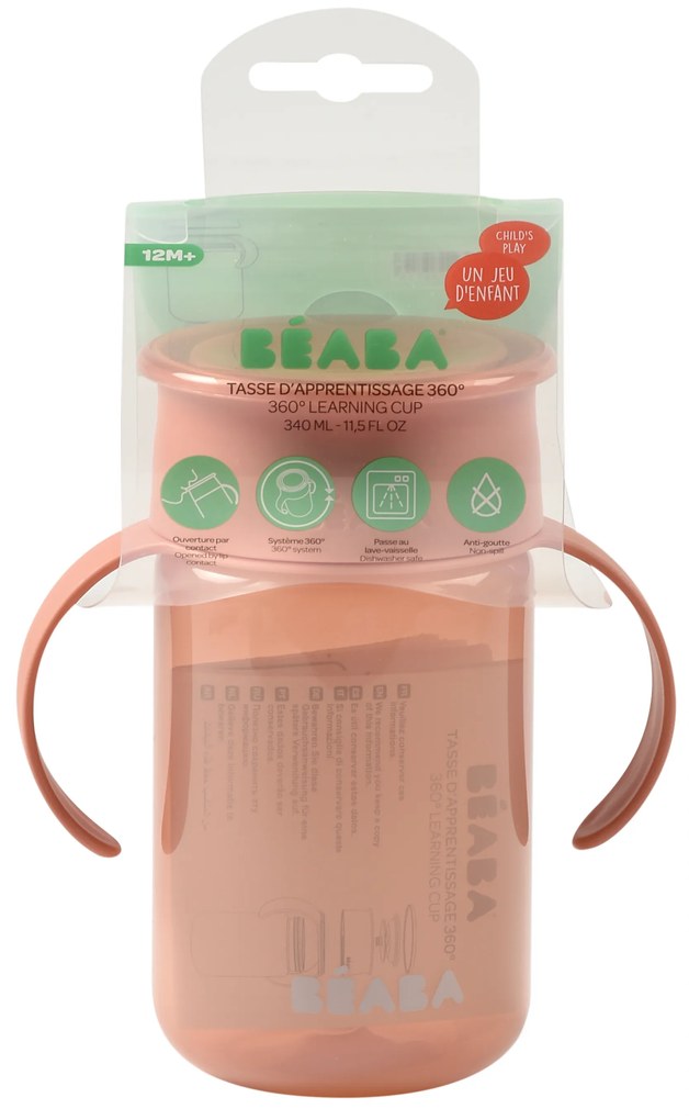 Hrnček trénovací 360° Pink 340 ml 12m+