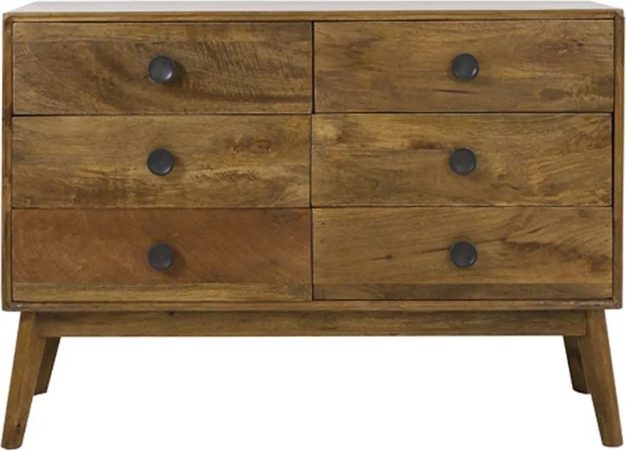 Drevená nízka komoda Espita so šuplíkmi - 114*40*80cm