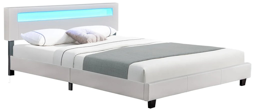 Eshopist Čalúnená posteľ ,,Paris" 160 x 200 cm - biela