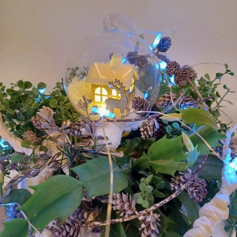 DECOLED Světelná koule, prům. 10 cm, teple bílá