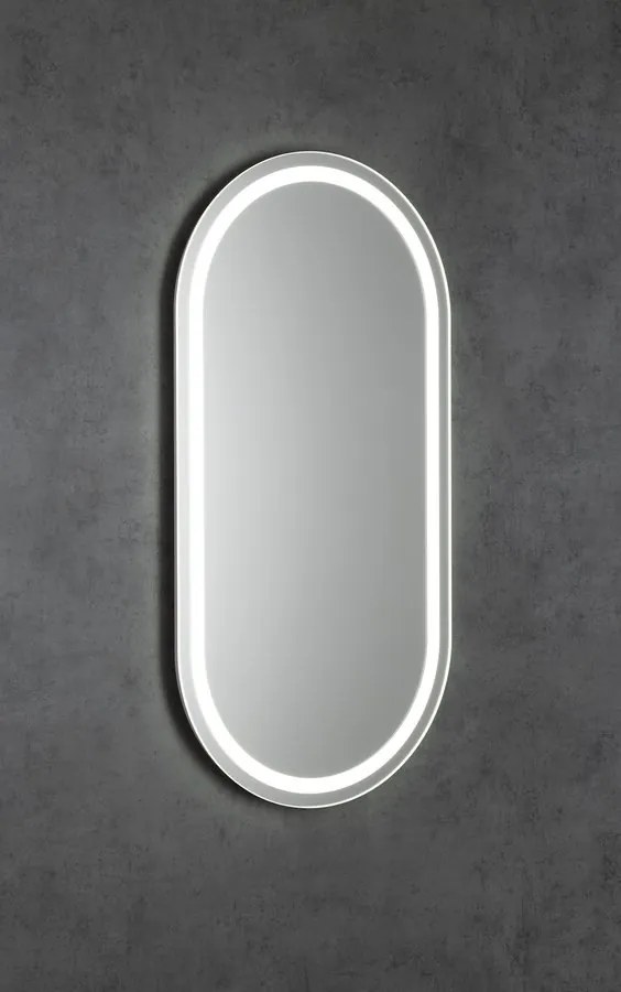 Sapho Sapho, NYX zrkadlo oválne s LED osvetlením 45x90cm, NY045