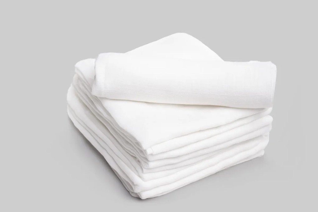 Bavlněná látková plena Liah 70x80 cm bílá