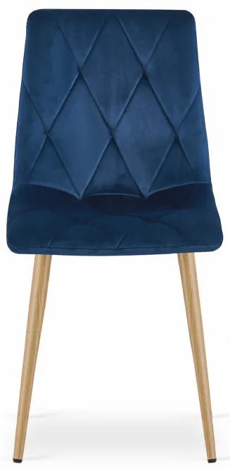 Set troch jedálenských stoličiek LIBRA zamatové granátové / drevené nohy (3 ks)