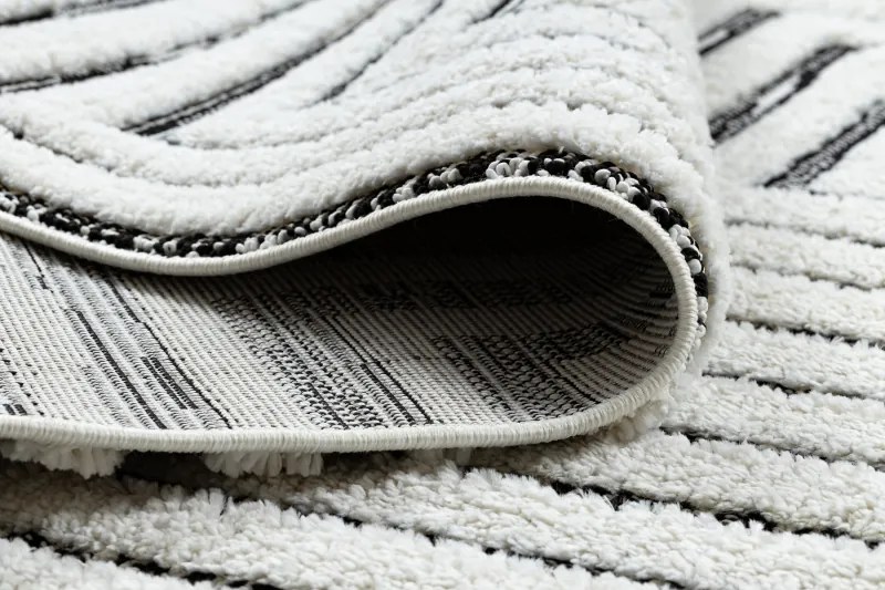 Koberec SEVILLA Z788B, biely/ antracit , Maroko, Shaggy