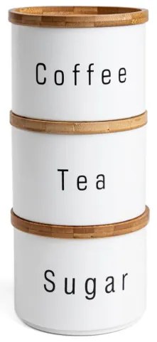 Sada nádob DEROS biela 737725 (3 ks)