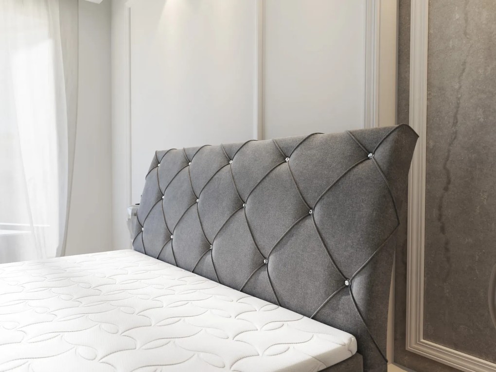 MANŽELSKÁ POSTEĽ ANABEL 160X200 ASTON 18 KRYŠTÁLIKY