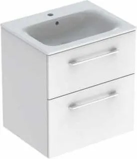 Geberit Selnova kúpeľňová skrinka s umývadlom 55x50,2x65,2 cm biela lesk 501.232.00.1