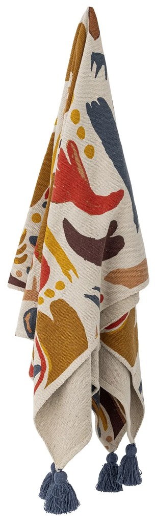 Bloomingville Prehoz z recyklovanej bavlny Horus Orange 130 × 160 cm