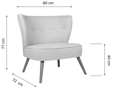 Kreslo JENI červené