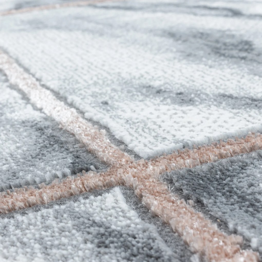 Ayyildiz, Kusový koberec Naxos 3816 bronze, 140x200, šedá, kancelária