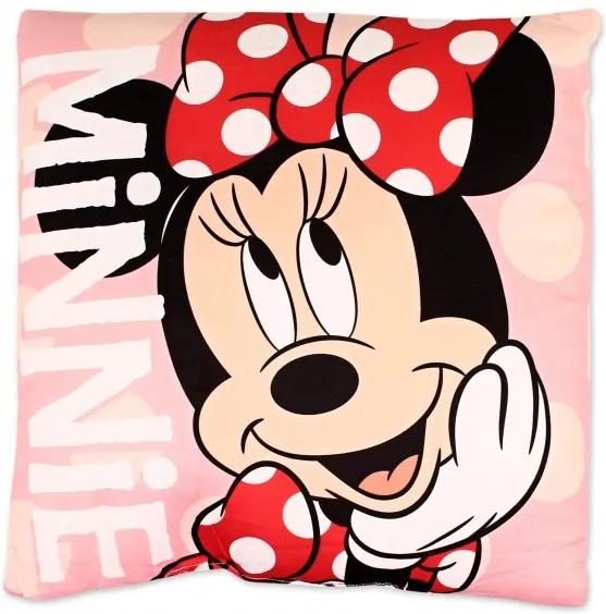 Setino - Vankúšik Minnie Mouse - Disney - ružový, 40 x 40 cm