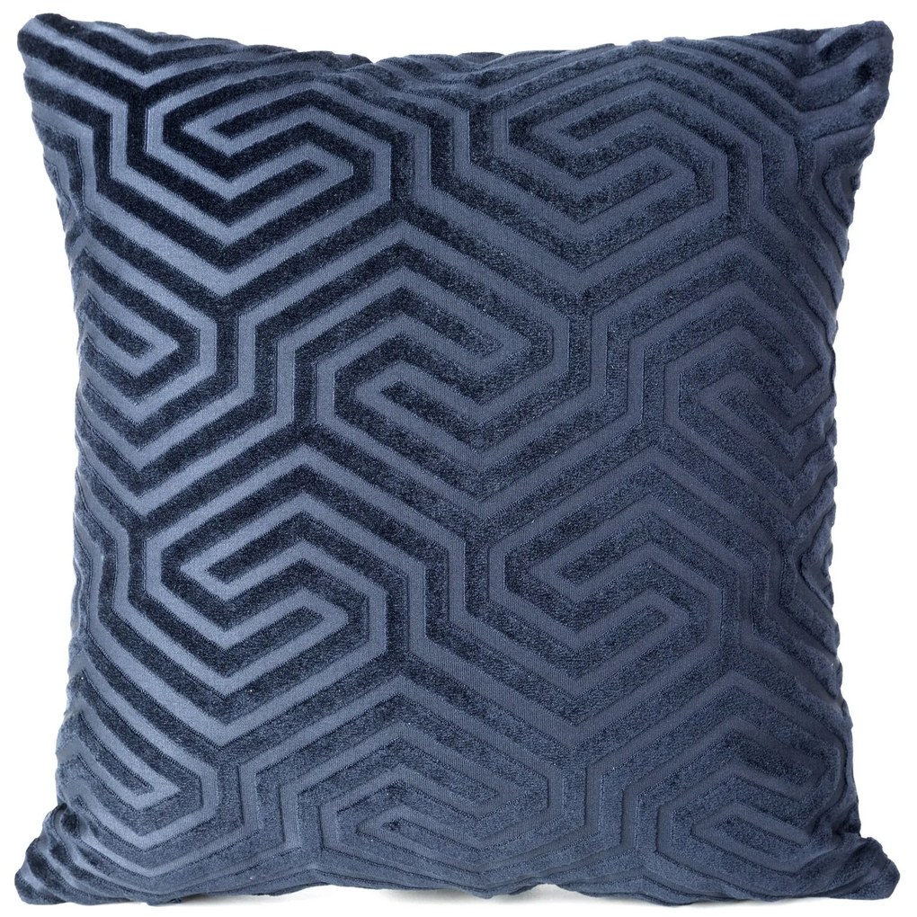 DEKORAČNÁ OBLIEČKA NA VANKÚŠ PIERRE CARDIN INGA 40X40 CM NÁMORNÍCKA MODRÁ