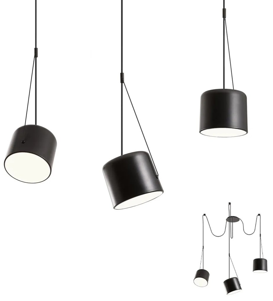 Moderné svietidlo REDO DODO black E27   01-1826