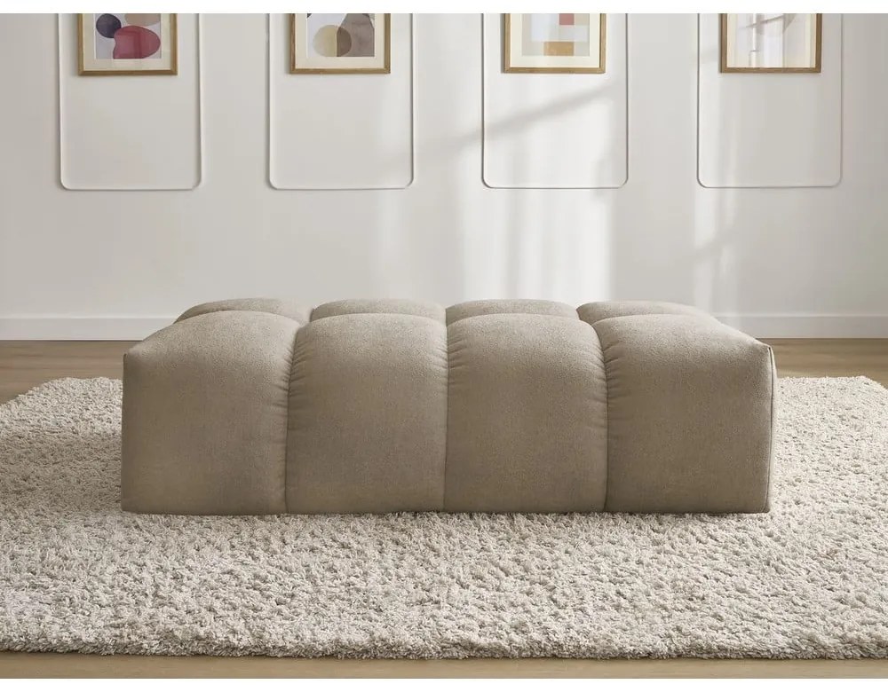 Taupe ženilková podnožka Everest – Bobochic Paris