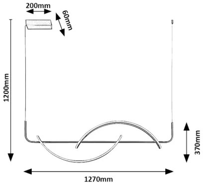 Rabalux 72233 - LED Luster na lanku JARNELLE LED/35W/230V