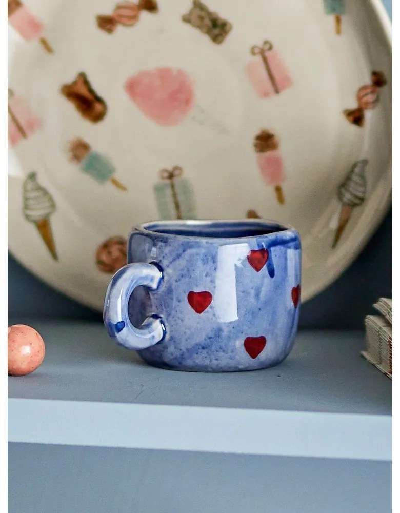 Modrý keramický detský hrnček 115 ml Nini – Bloomingville Mini