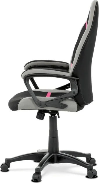 Detská otočná stolička ružová KA-L611 PINK